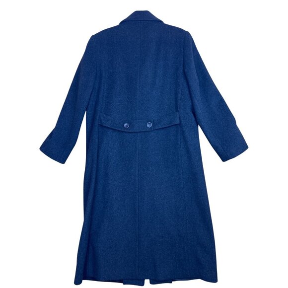 Forecaster of Boston Women's Charcoal Gray Overcoat Wool Cashmere Button Up 14 - Picture 11 of 14